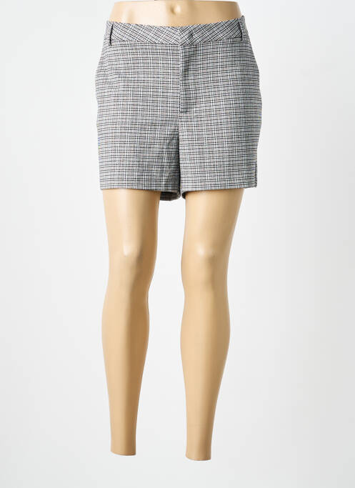 Șort închidere cu fermoar sub clapetă cu cârlig mărime normală gri YAYA femme