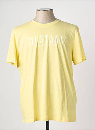 Tricou elasticitate mâneci scurte galben MUSTANG bărbat