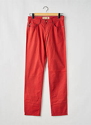 Pantalon slim țesătură poplin mărime normală portocaliu DIGEL homme