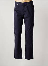 Pantalon slim țesătură poplin mărime normală albastru CERRUTI 1881 homme