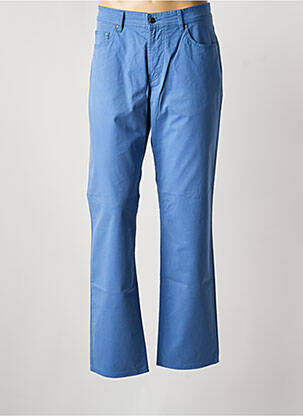 Pantalon slim țesătură poplin mărime normală albastru DIGEL homme