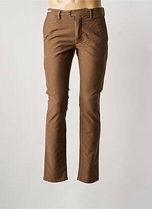 Pantalon chino țesătură poplin mărime normală gri TELERIA ZED homme