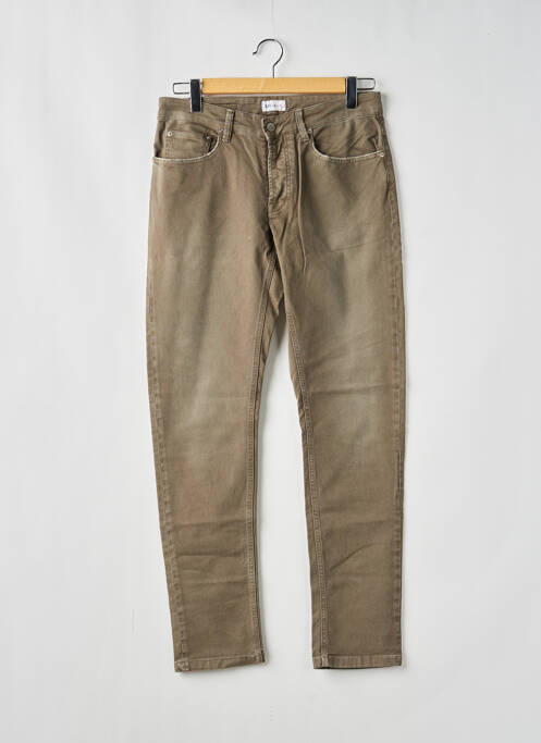 Blugi cu croială slim închidere cu nasturi pe față mărime normală maro SERGE BLANCO homme