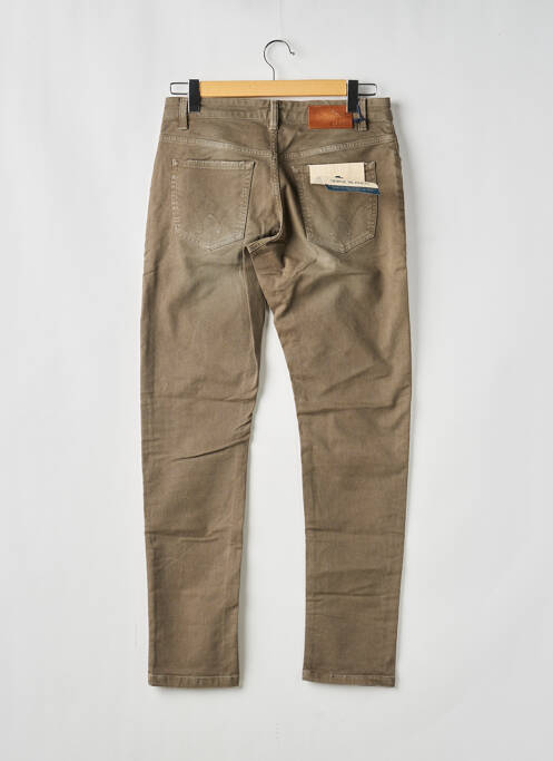 Blugi cu croială slim închidere cu nasturi pe față mărime normală maro SERGE BLANCO homme