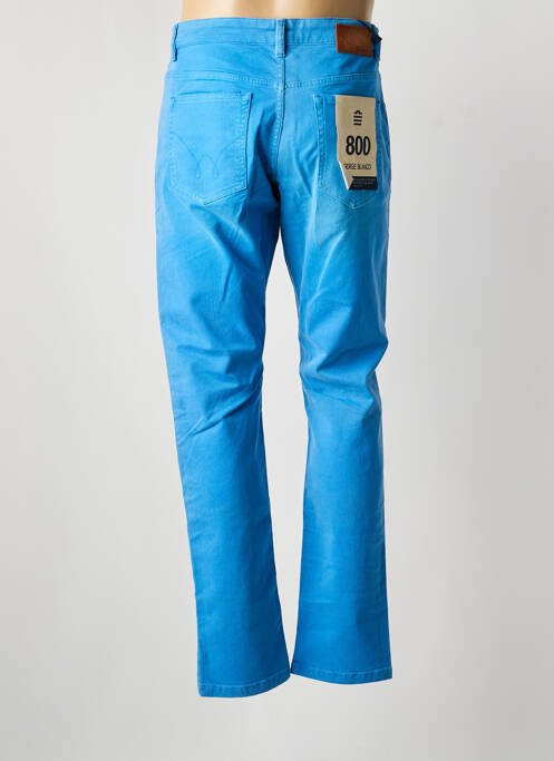 Blugi cu croială slim închidere cu nasturi pe față mărime normală albastru SERGE BLANCO homme