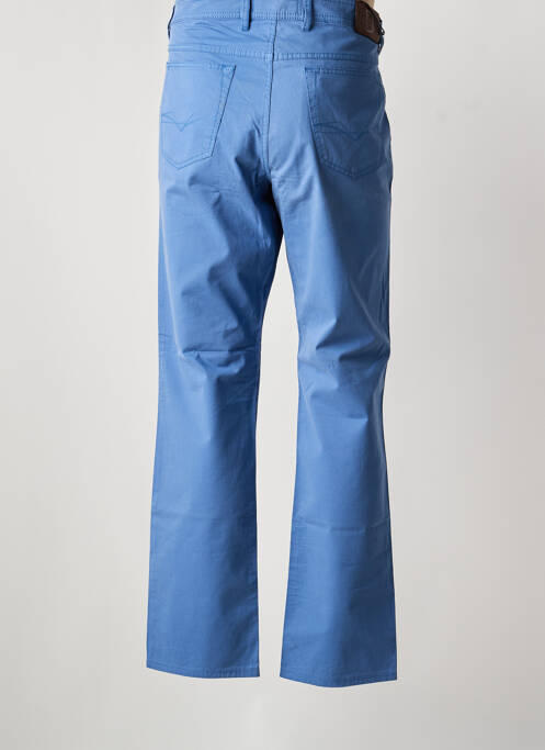 Pantalon slim țesătură poplin mărime normală albastru DIGEL homme