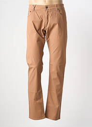 Pantalon slim țesătură poplin mărime normală maro MCS homme