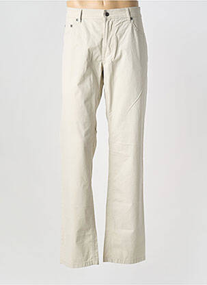 Pantalon drept țesătură poplin mărime normală bej DIGEL homme