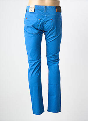 Pantalon slim țesătură poplin mărime normală albastru MCS bărbat