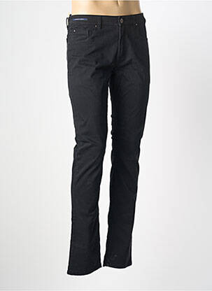 Pantalon slim țesătură poplin mărime normală negru TELERIA ZED bărbat