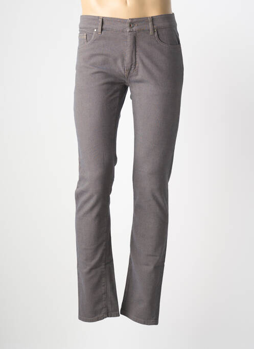 Pantalon slim țesătură melanj mărime normală albastru TELERIA ZED homme