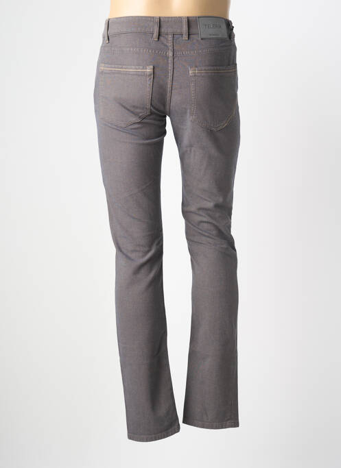 Pantalon slim țesătură melanj mărime normală albastru TELERIA ZED homme