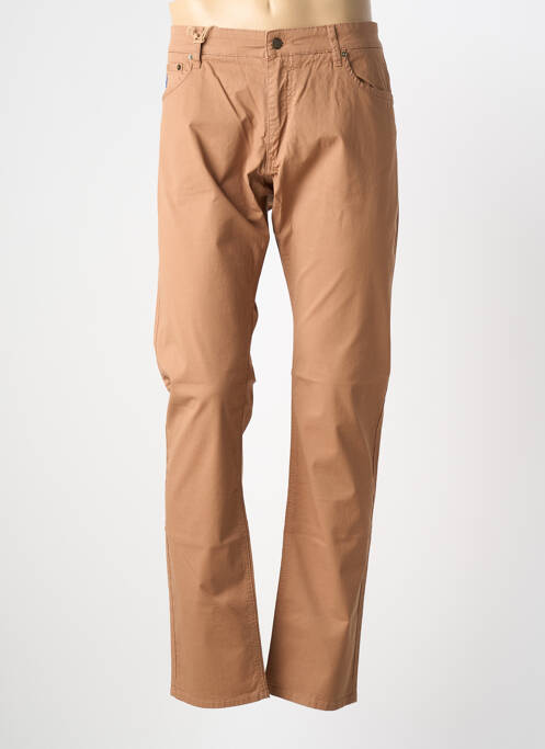 Pantalon slim țesătură poplin mărime normală maro MCS homme