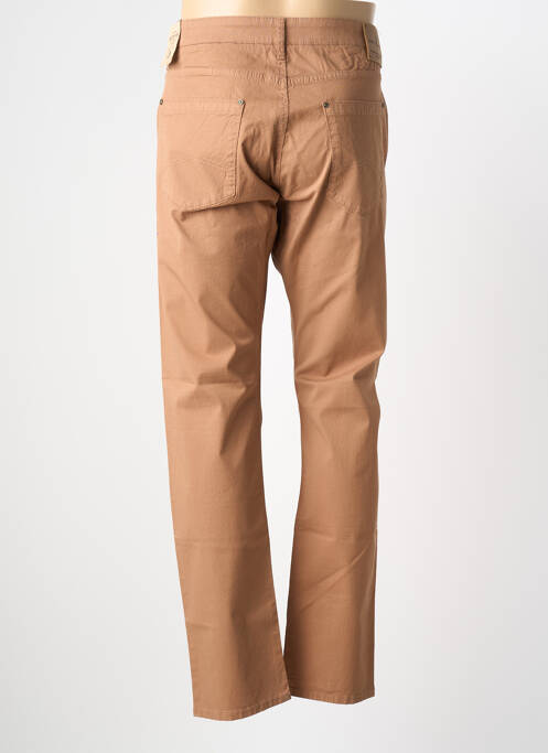 Pantalon slim țesătură poplin mărime normală maro MCS homme