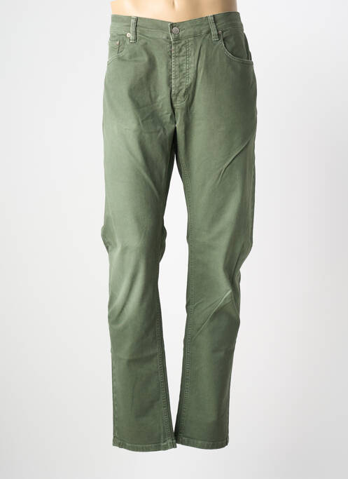 Blugi cu croială slim închidere cu nasturi pe față mărime normală verde SERGE BLANCO homme