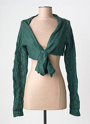 Bolero mâneci lungi verde GRAIN DE MALICE femeie