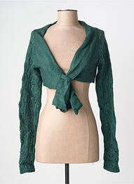 Bolero mâneci lungi verde GRAIN DE MALICE femeie