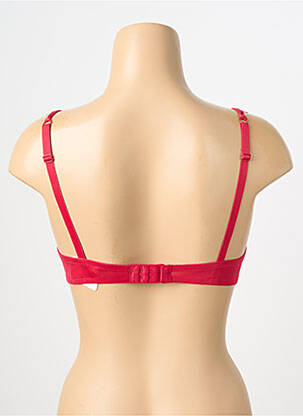 Sutien efect material satinat top sutien modelat roșu CHARLOTT' femeie