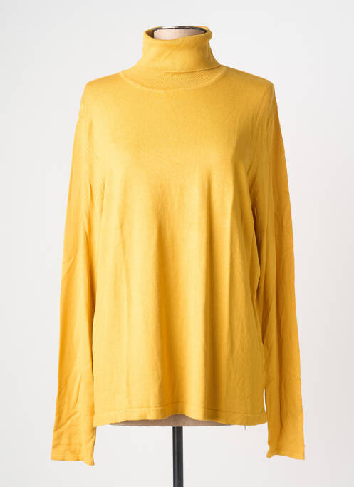 Pulover cu guler înalt elasticitate mâneci lungi galben GRAIN DE MALICE femme