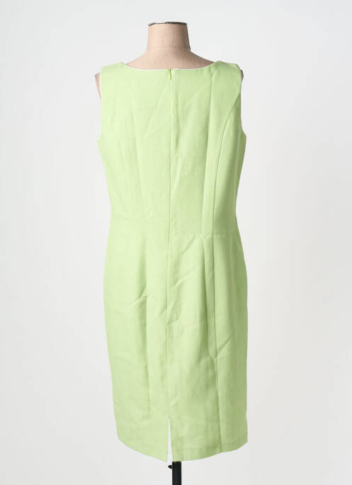 Rochie midi țesătură crep fără mâneci verde DAMART femme