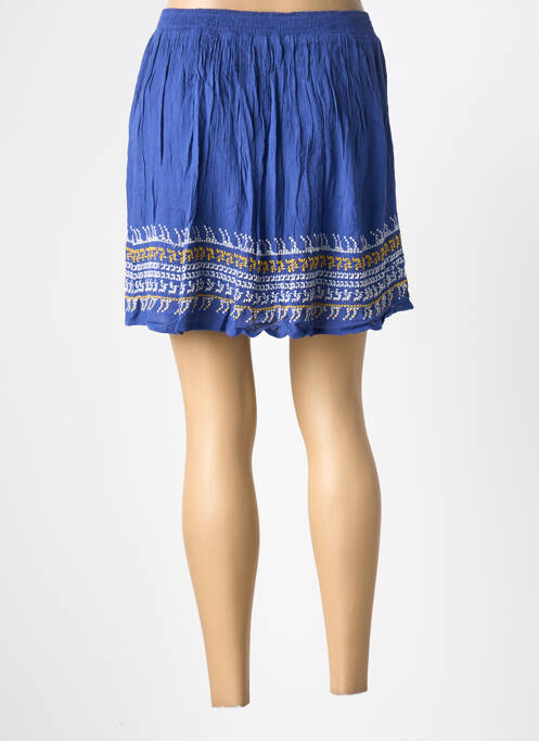 Fustă scurtă croială evazată albastru BONOBO femme