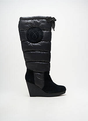 Cizme țesătură satinată toc de 7 la 9 cm negru CALVIN KLEIN femeie