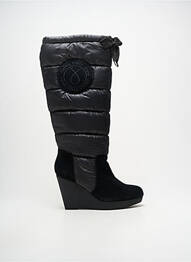 Cizme țesătură satinată toc de 7 la 9 cm negru CALVIN KLEIN femme