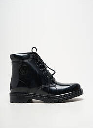 Botine/ghete țesătură satinată toc plat până la 3 cm negru ARMANI femme