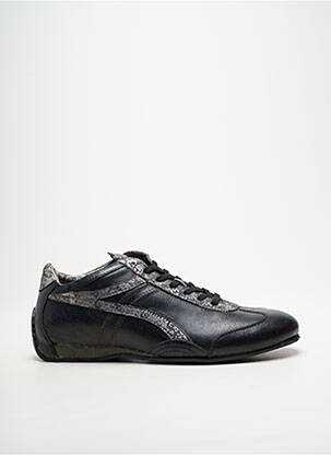 Adidași țesătură satinată vârf rotund negru BUNKER bărbat