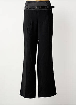 Pantalon evazat talie cu cleme talie înaltă negru PHILDAR femeie