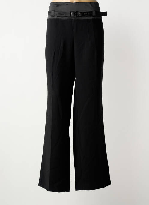 Pantalon evazat talie cu cleme talie înaltă negru PHILDAR femme