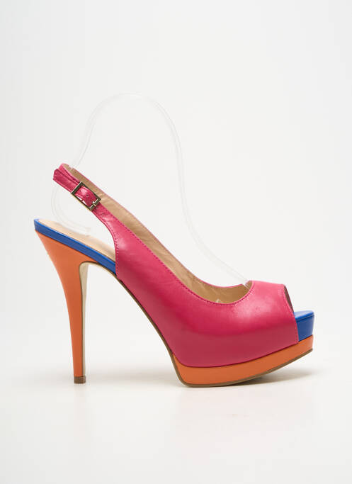 Pantofi cu toc roz GUESS femeie