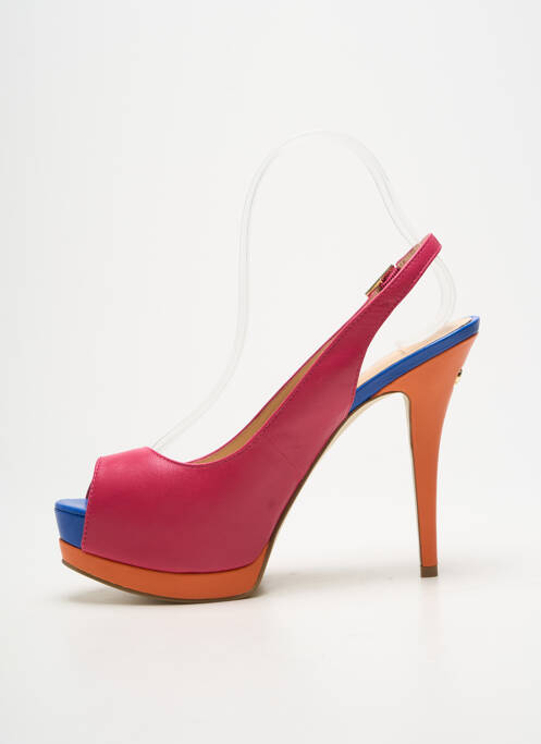 Pantofi cu toc roz GUESS femeie