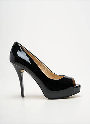 Pantofi cu toc material neted toc înalt de 10cm și mai mult negru GUESS femeie