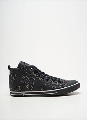 Adidași țesătură satinată toc plat până la 3 cm negru GUESS femeie