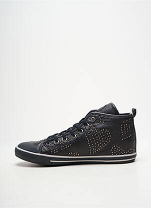 Adidași țesătură satinată toc plat până la 3 cm negru GUESS femeie