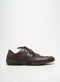 Adidași țesătură satinată vârf rotund maro ARMANI homme