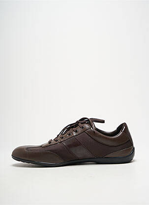Adidași țesătură satinată vârf rotund maro ARMANI bărbat