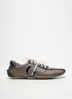Adidași țesătură satinată toc plat până la 3 cm negru GUESS femeie