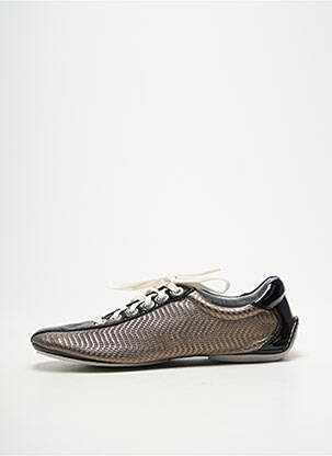 Adidași țesătură satinată toc plat până la 3 cm negru GUESS femeie