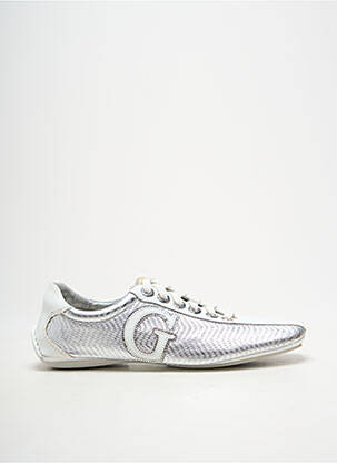 Adidași țesătură satinată toc plat până la 3 cm argintiu GUESS femeie