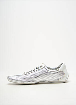 Adidași țesătură satinată toc plat până la 3 cm argintiu GUESS femeie