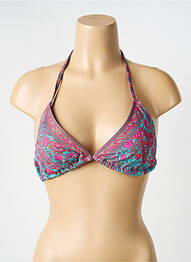 Sutien de costum de baie elasticitate top triunghiuri violet LAGON BLEU femme