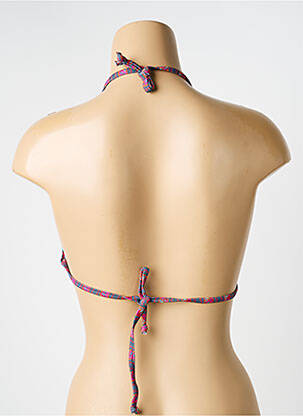 Sutien de costum de baie elasticitate top triunghiuri violet LAGON BLEU femeie