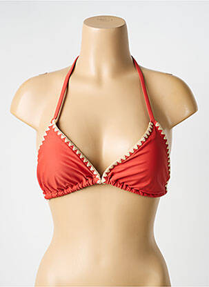 Sutien de costum de baie elasticitate top triunghiuri portocaliu LAGON BLEU femme