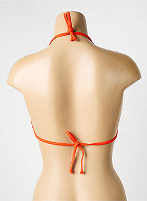 Sutien de costum de baie elasticitate top triunghiuri portocaliu LAGON BLEU femeie