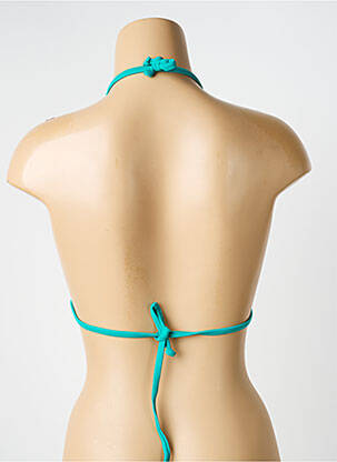 Sutien de costum de baie elasticitate top triunghiuri verde LAGON BLEU femeie