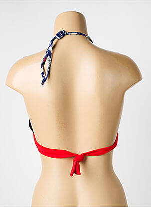 Sutien de costum de baie elasticitate top triunghiuri albastru VERY ZEN femeie