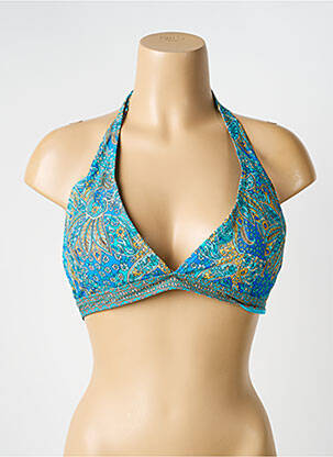 Sutien de costum de baie elasticitate top sutien modelat albastru LAGON BLEU femeie