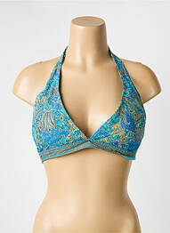 Sutien de costum de baie elasticitate top sutien modelat albastru LAGON BLEU femme